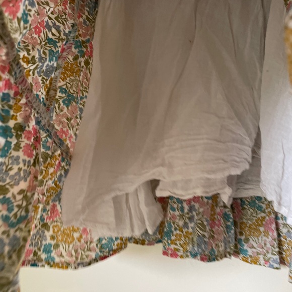 Baby girls BEBE BY MINIHAHA Liberty Mustard Floral Ruffle Dress Size 2 (18-24 M) - Picture 8 of 12